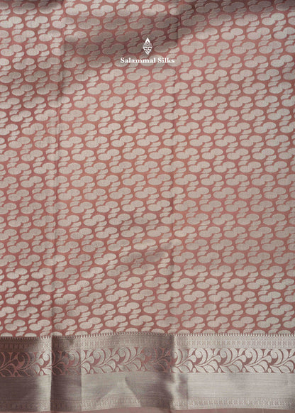 Light Pink Bridal Semi Silk Saree With Blouse
