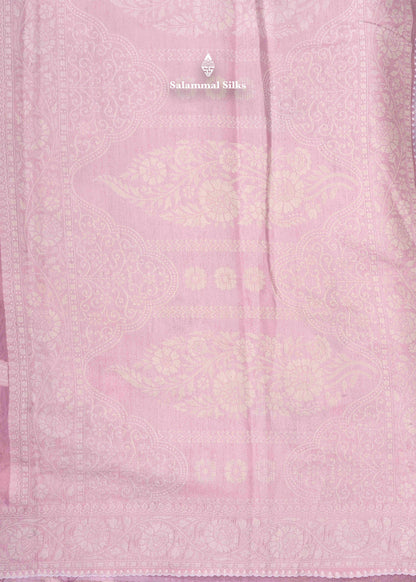 Pastal Blue Fancy Cotton Mix Saree With Thread Work Border