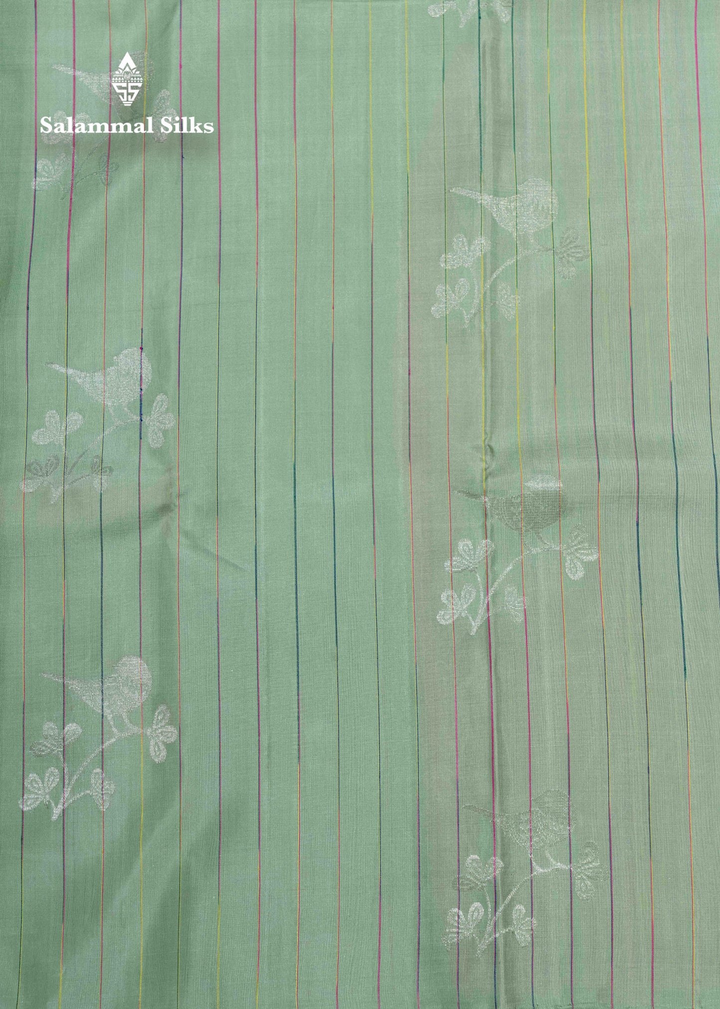 Cream Green Kanjivaram Fancy Pure Silk Saree With Designer Baby Pink Blouse