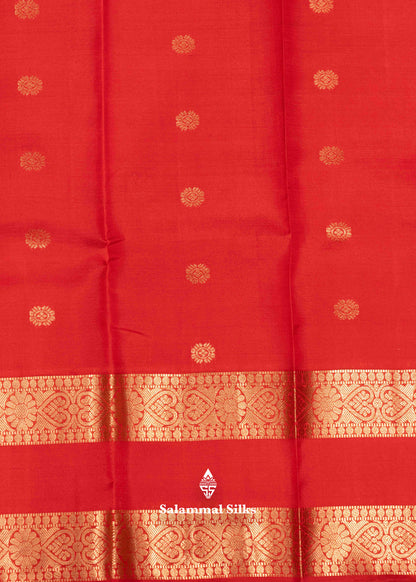 Red Colour Pure Kanjivaram Silk Saree With Double Border