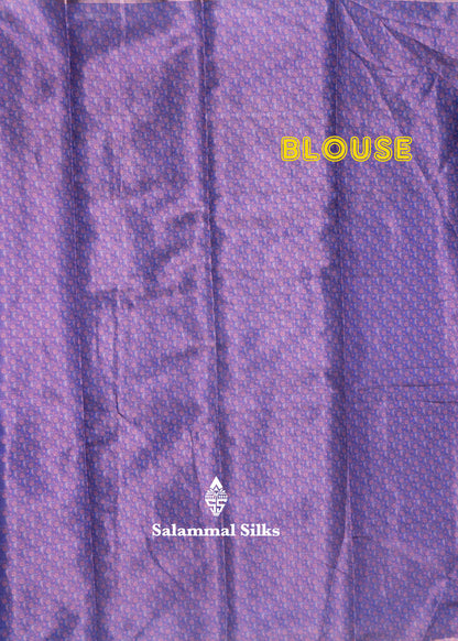 Lavendar Beautiful Kalamkari Tissue Fancy Saree With Blouse