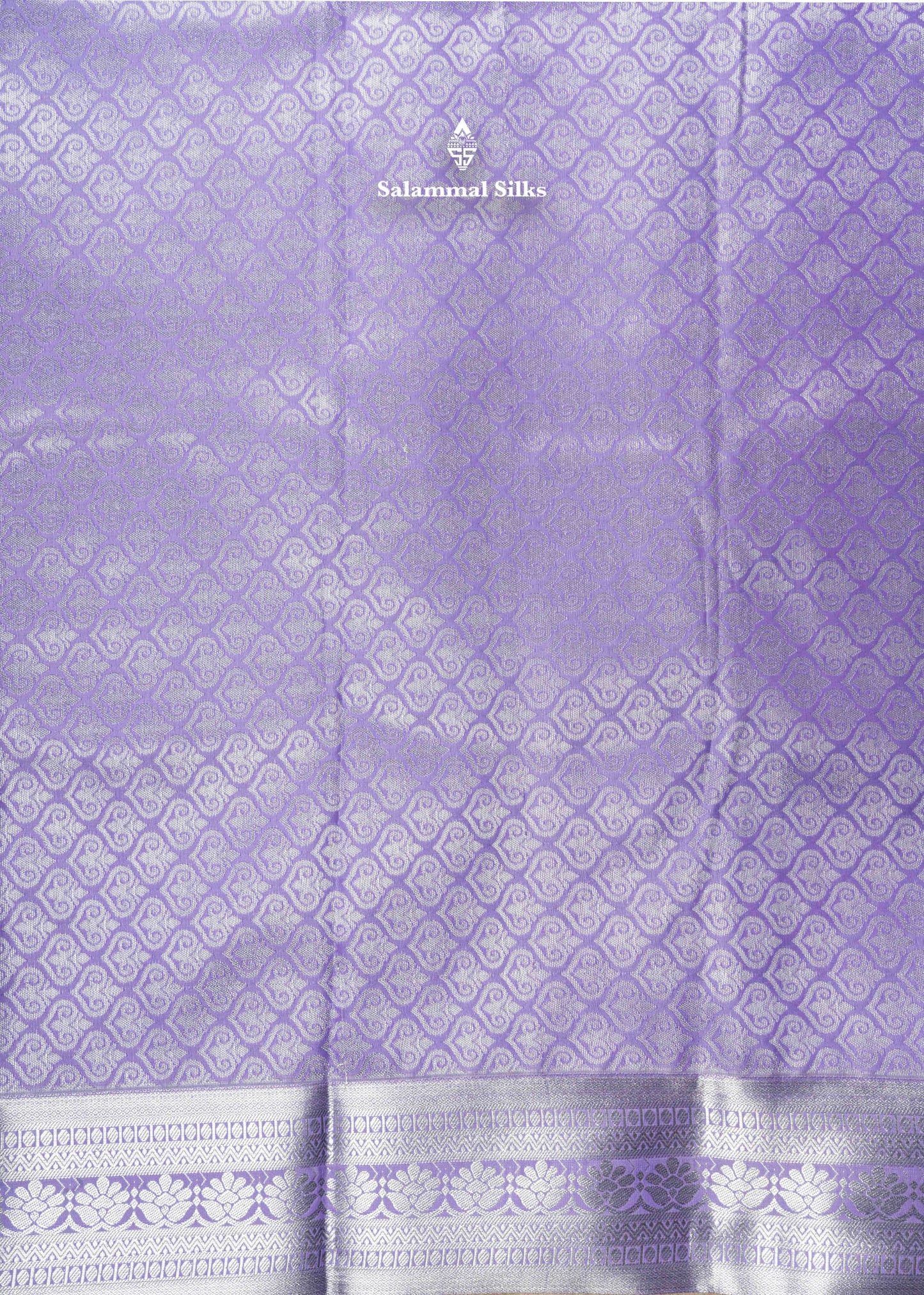 Lavender Colour Bridal Semi Silk Saree With Blouse
