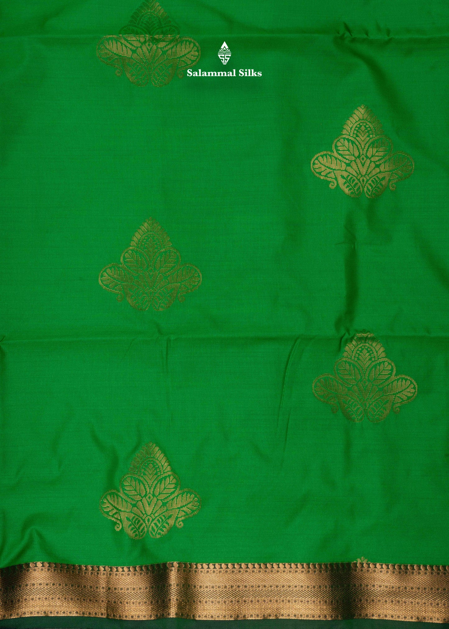 Green Colour Semi Soft Silk Saree With Violet Blouse