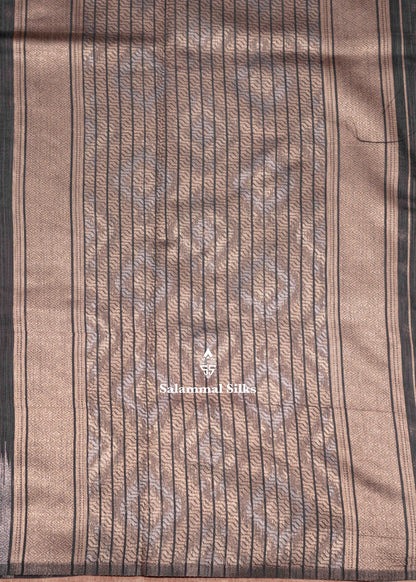 Navy Blue Colour Cotton Mix Saree With Fancy Border
