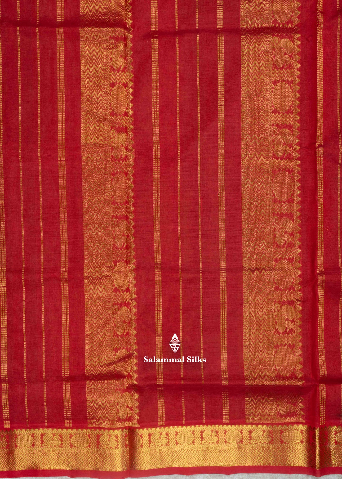 Bottle Green Pure Silk Cotton Saree With Maroon Blouse