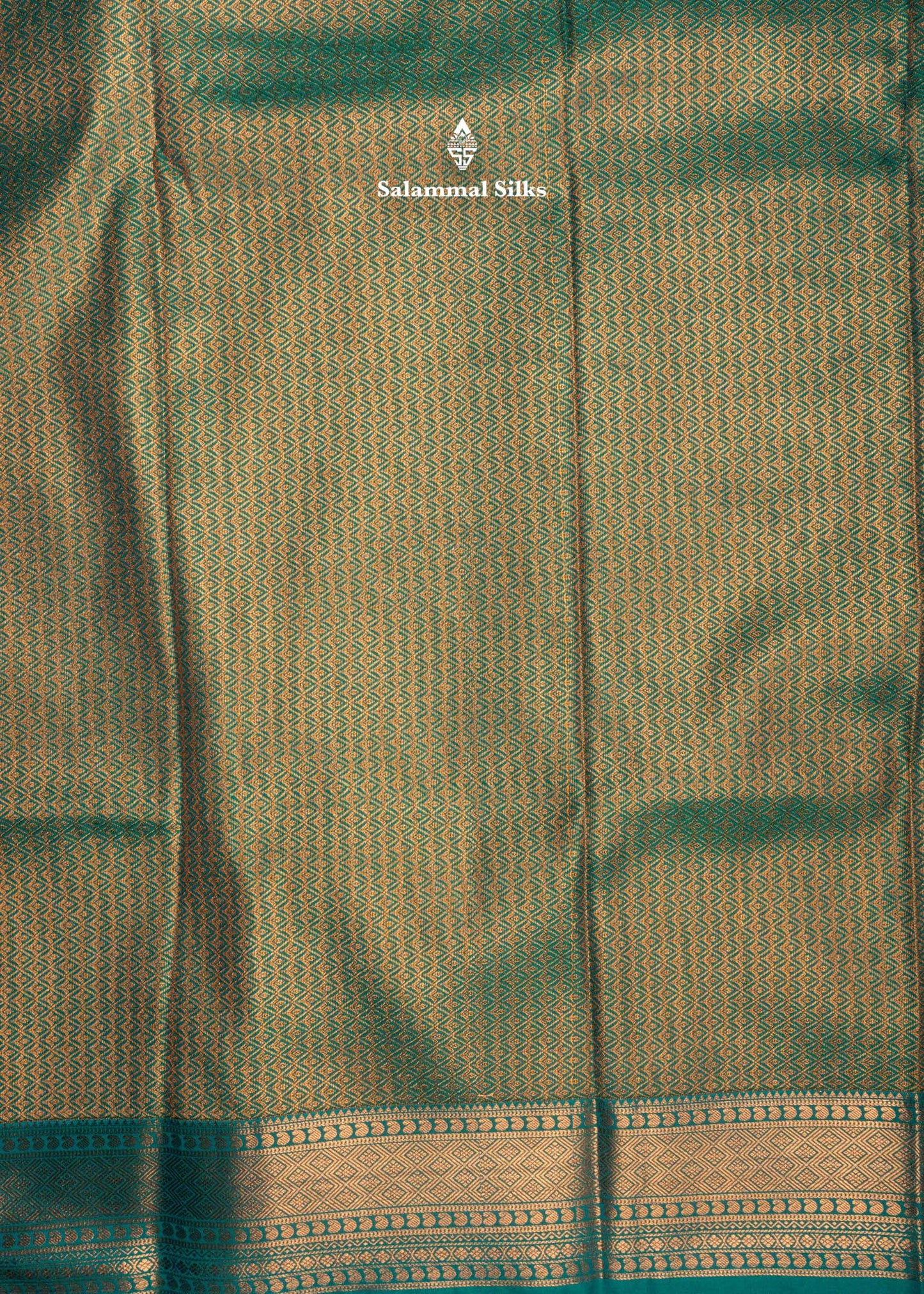 Navy Blue Semi Silk Saree With Copper Zari Traditional Long Size Border