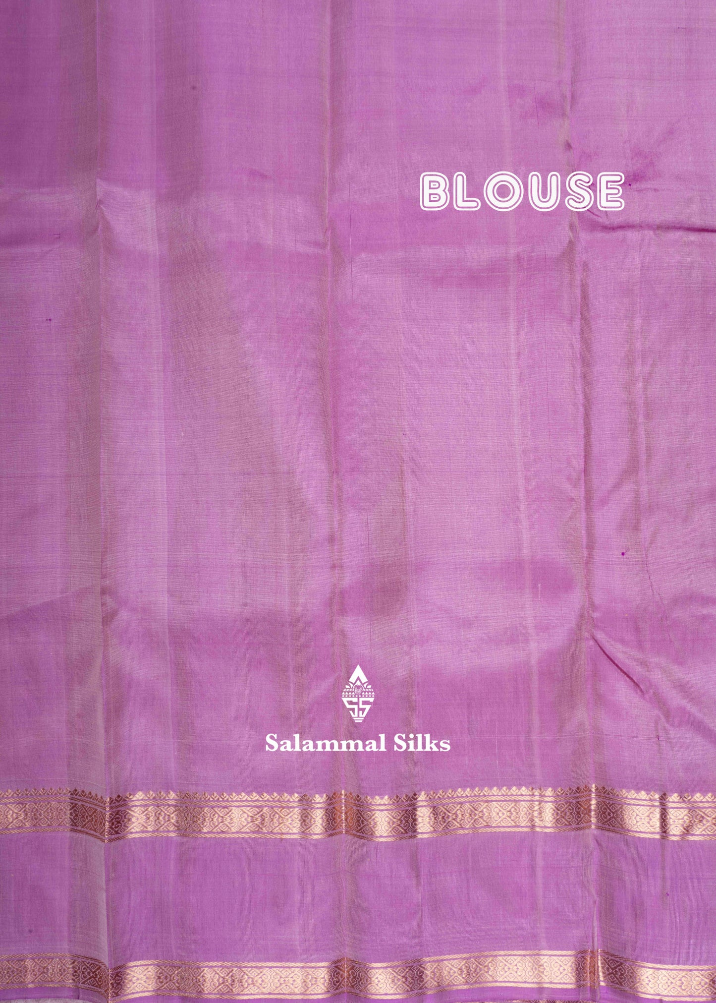 Kanjivaram Sandal Pure Silk Saree With Cream Lavender Blouse