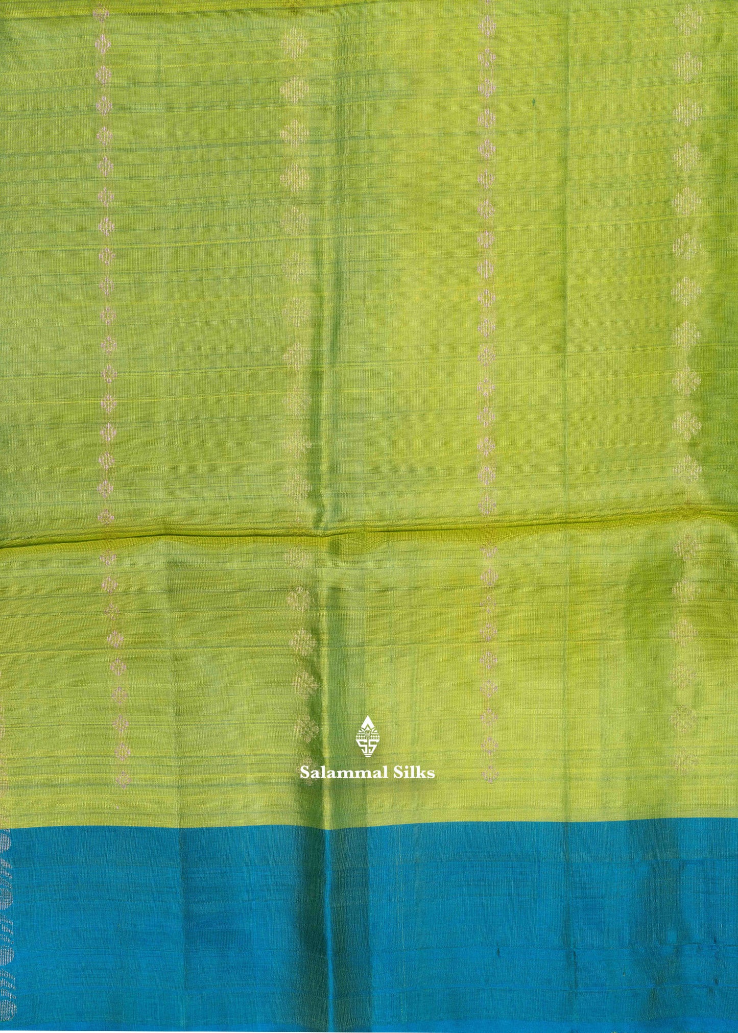 Kanjivaram Green Pure Soft Silk Saree With Peacock Green Blouse