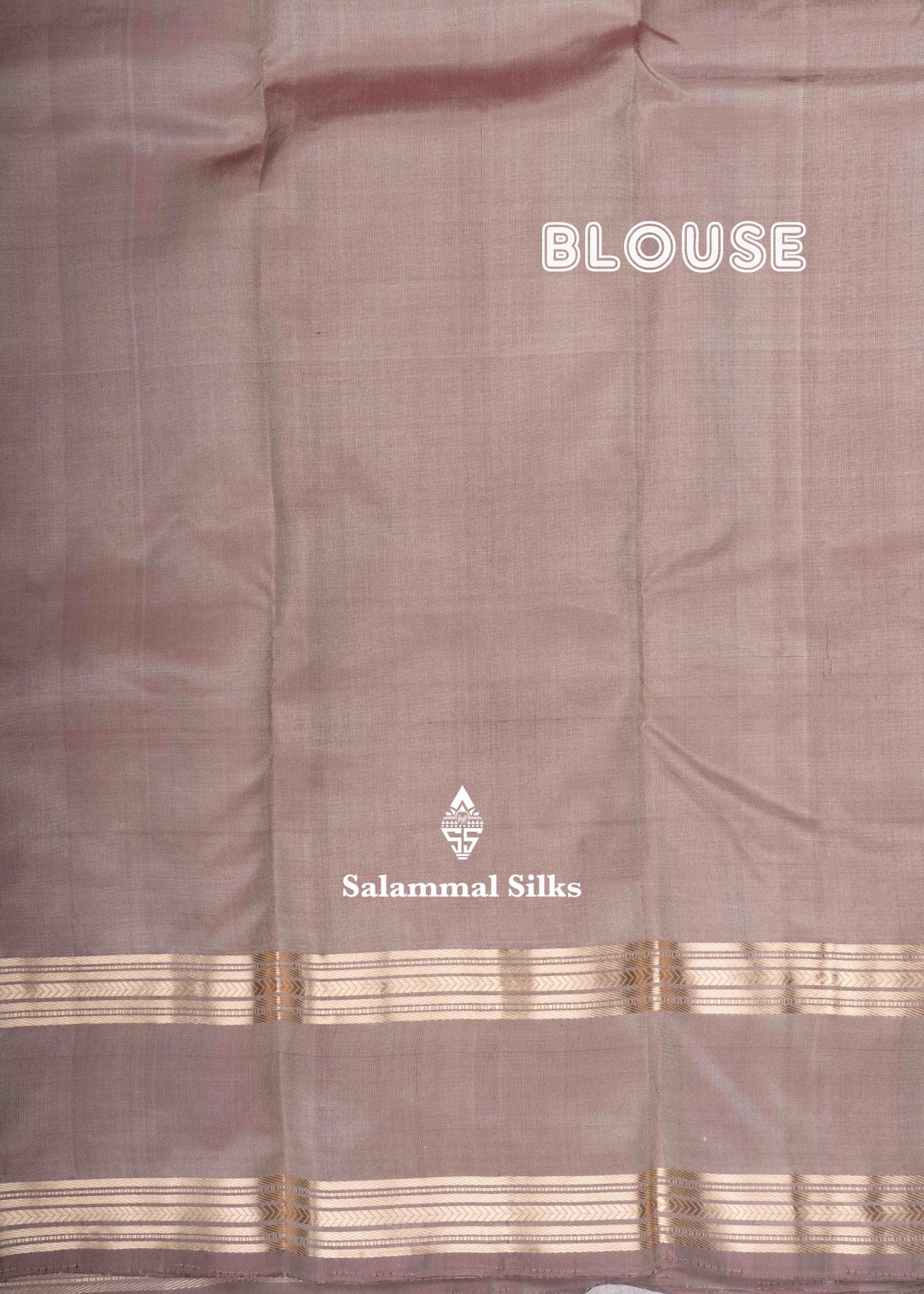 Kanjivaram Beige Pure Silk Saree With Light Brown Blouse