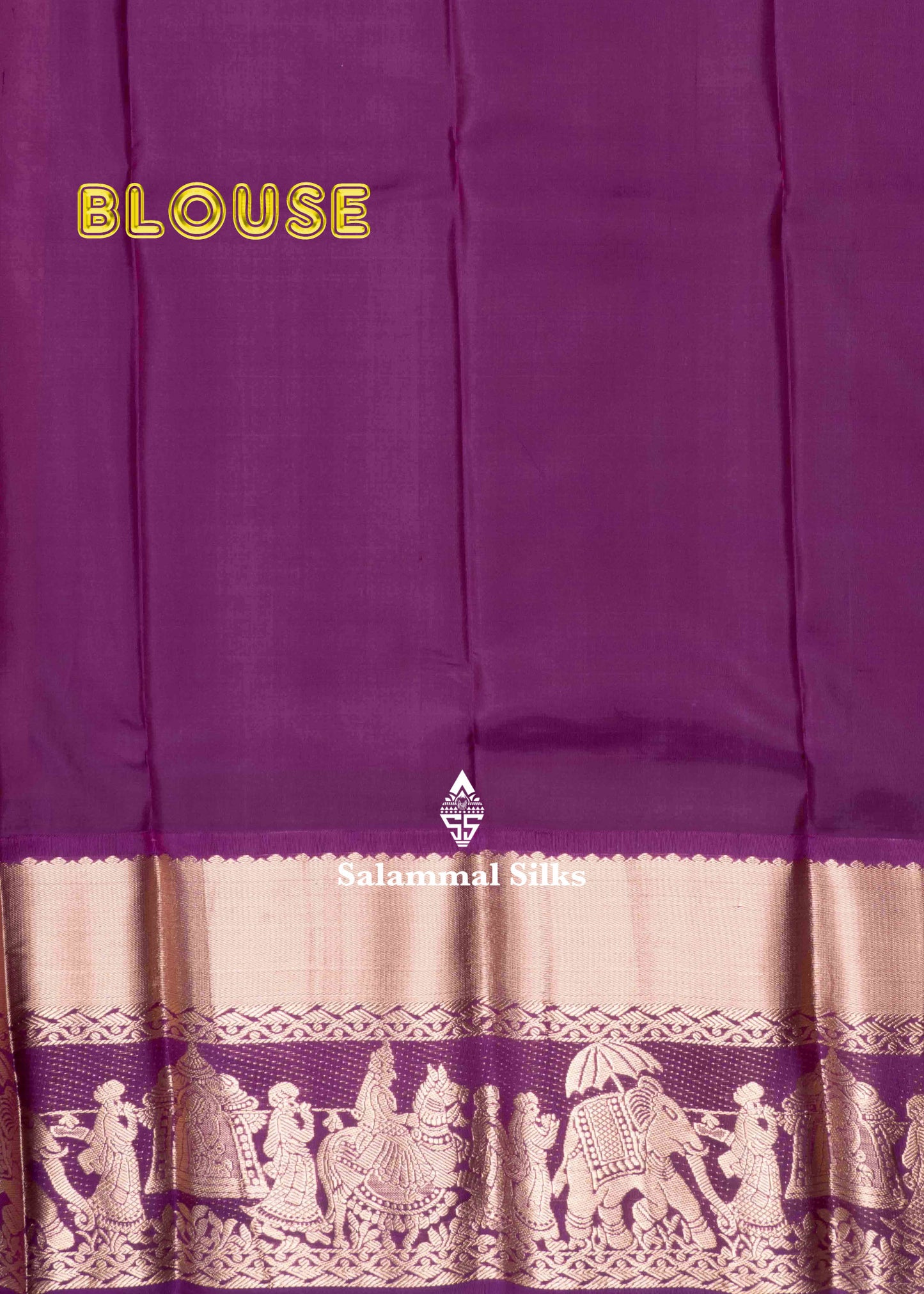 Yellow Color Kanjivaram Pure Silk Saree with Pallakku Fancy Border and Maroon Blouse
