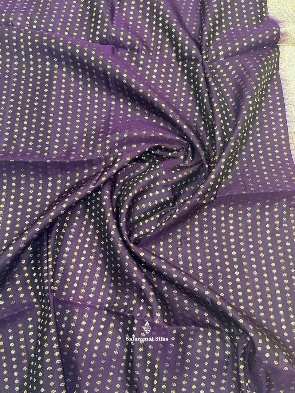 Dark Magenta Soft Silk Saree With Half White Blouse