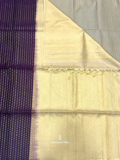Dark Magenta Soft Silk Saree With Half White Blouse