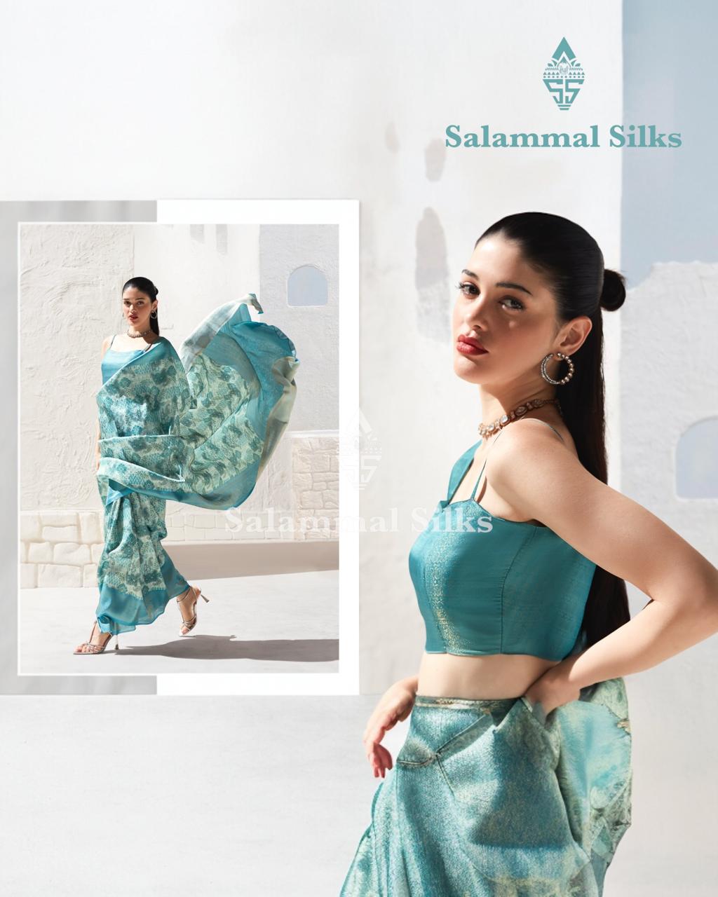 Cream Softy Fancy Saree With Rexona Green Color Border