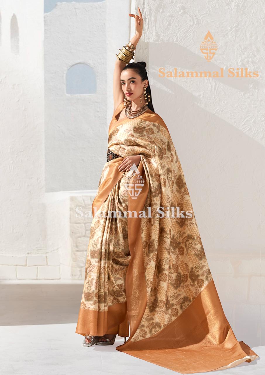 Cream Softy Fancy Saree With Rexona Green Color Border