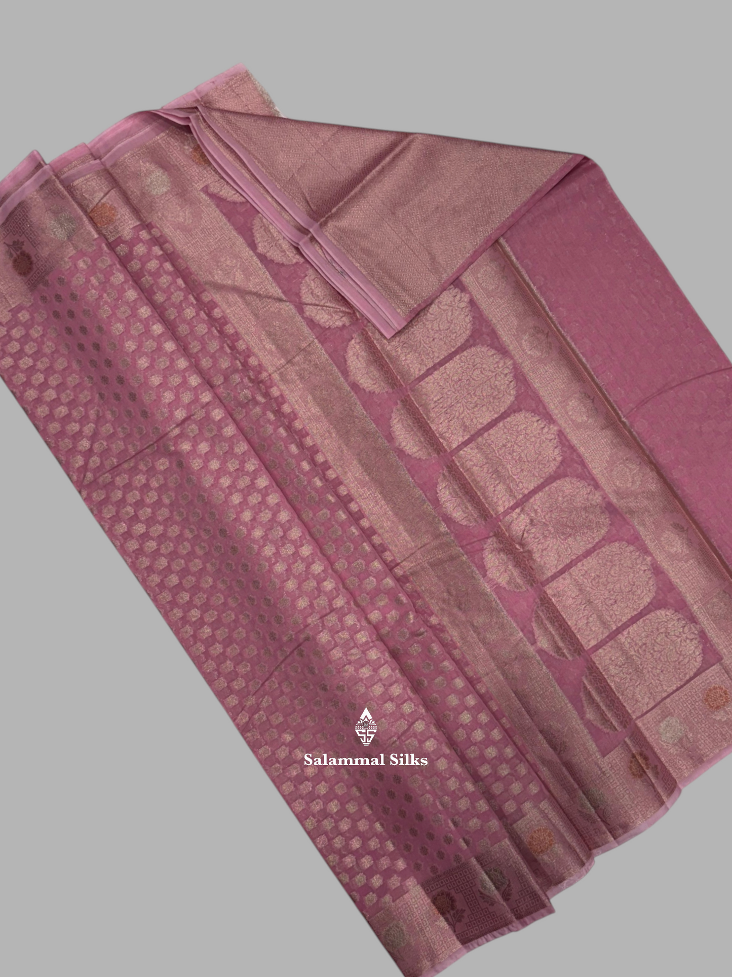 Elaichi Green Beautiful Fancy Saree With Copper Zari Border