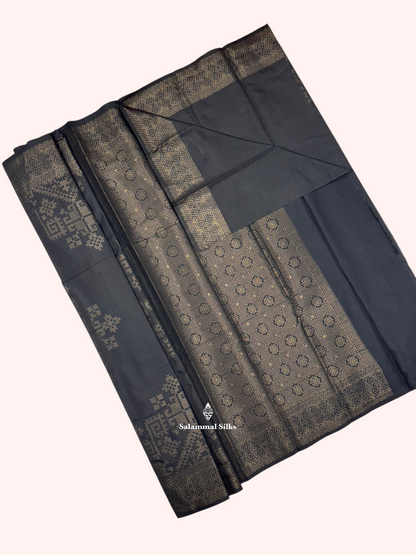 Royal Blue Beautiful Fancy Saree With Silver Zari Daimond Design Border