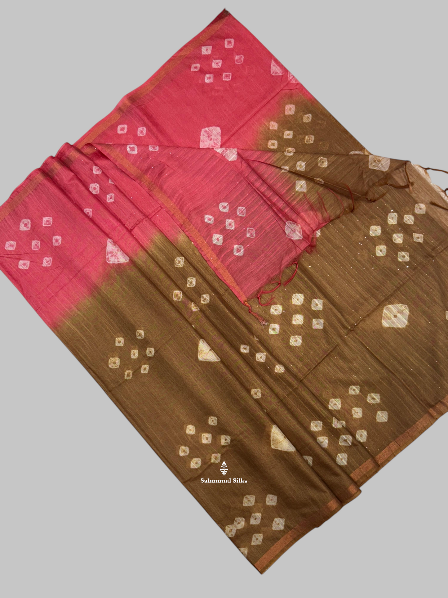 Violet Semi Tussar Fancy Saree With Blouse