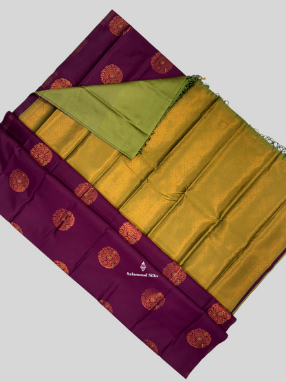 Sapphire Green Semi Soft Silk Saree Without Border