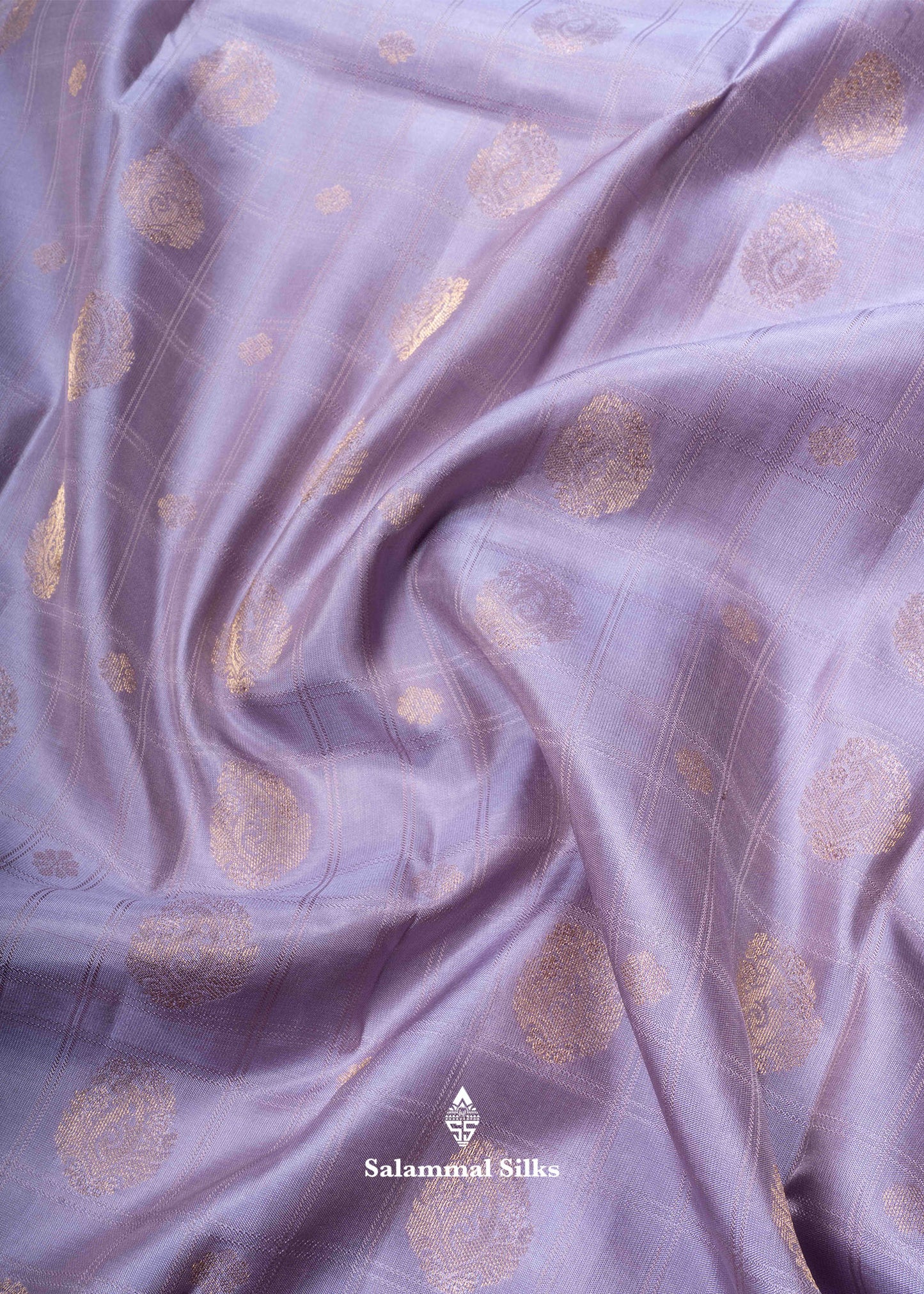 Lavender Color Kanjivaram Pure Silk Saree Majanta Border with Blouse