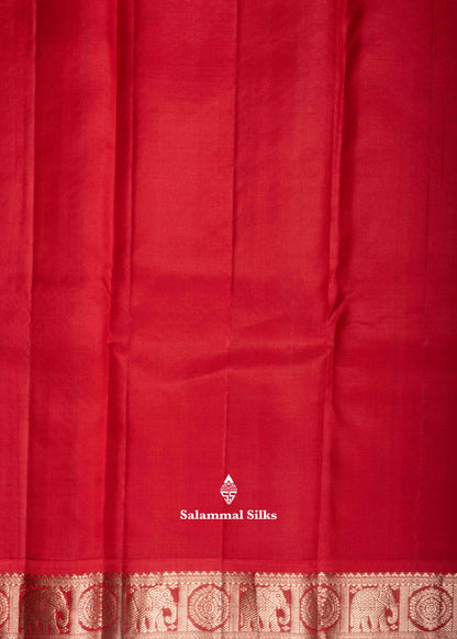 Kanjivaram Yellow Pure Silk Saree With Traditional Maroon Border