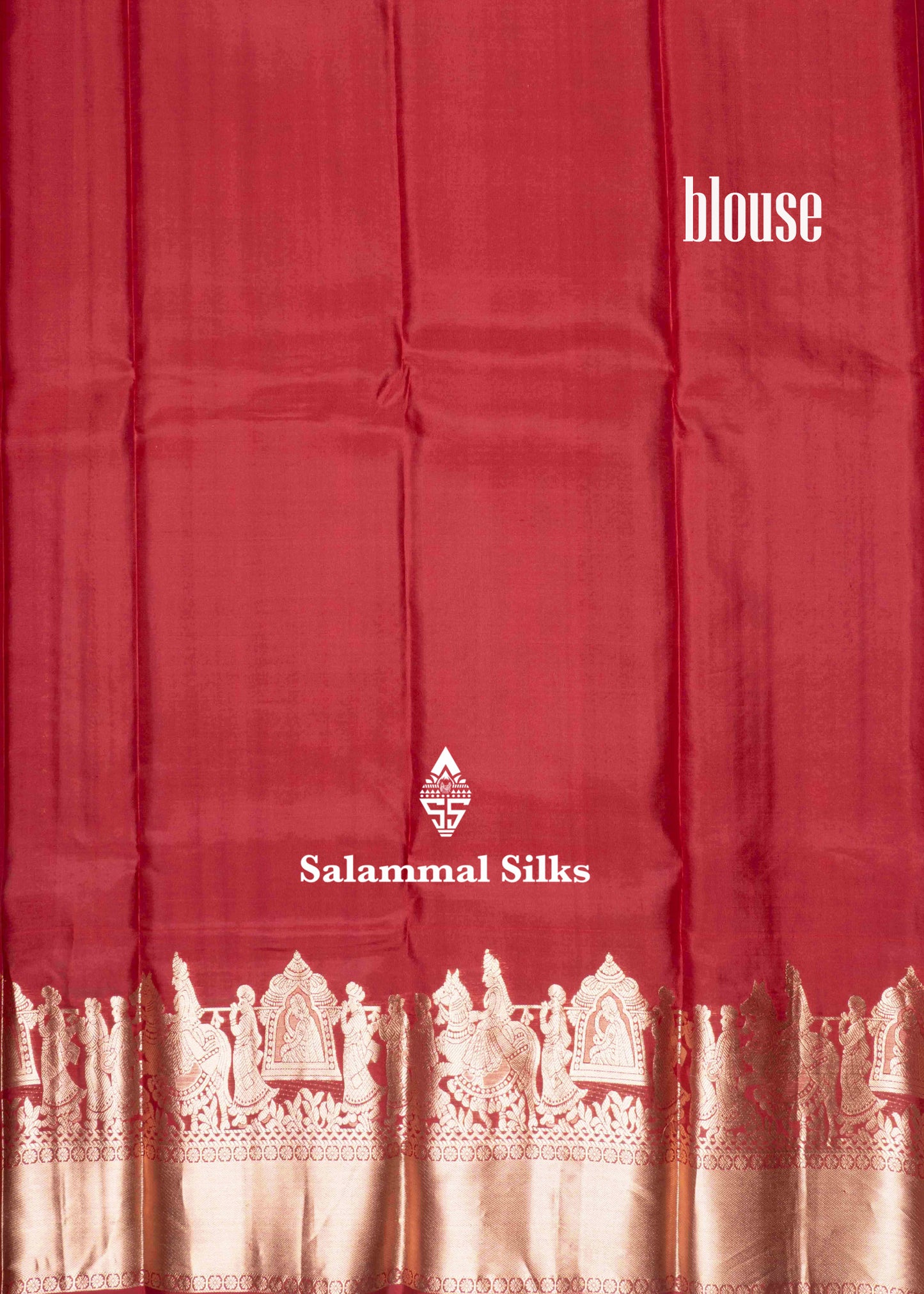 Maroon Pure Kanjivaram Silk Saree with Pallakku Fancy Border & Blouse