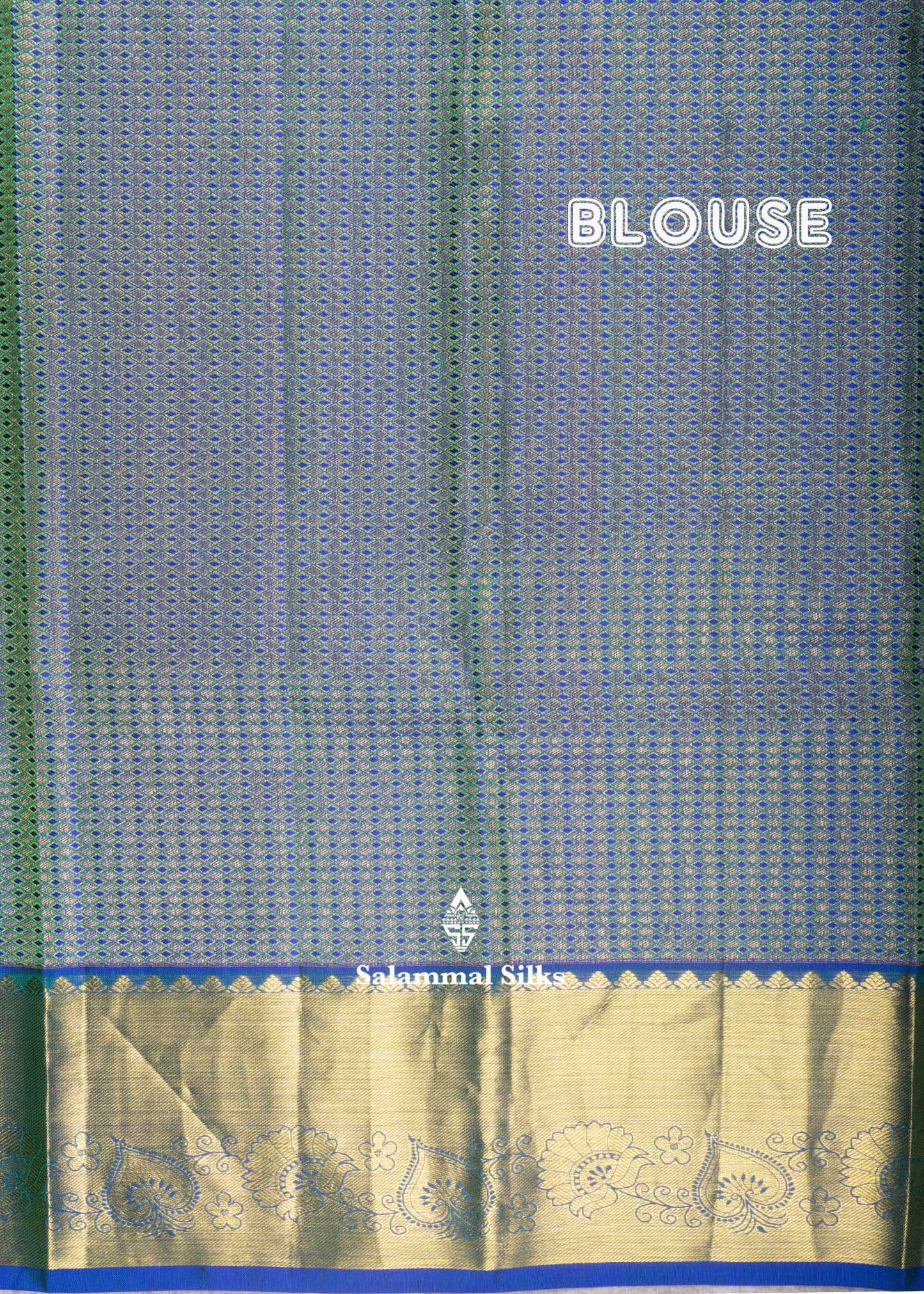 Kanjivaram Parrot Green Silk Saree With Grand Blouse