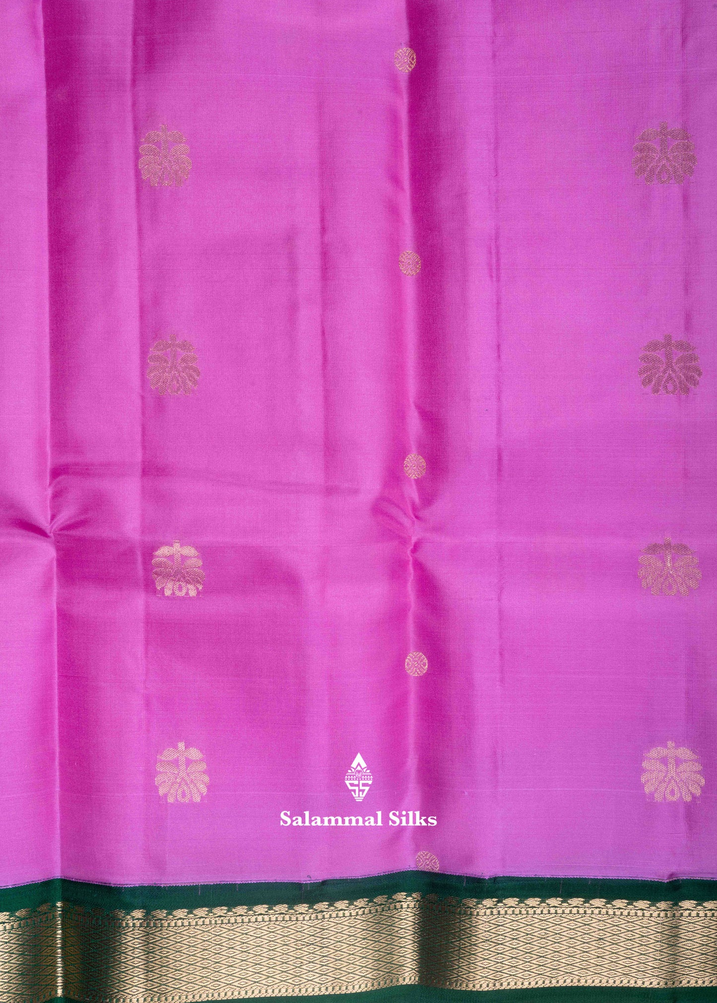 Kanjivaram Pure Silk Saree Lavender With Maroon Border