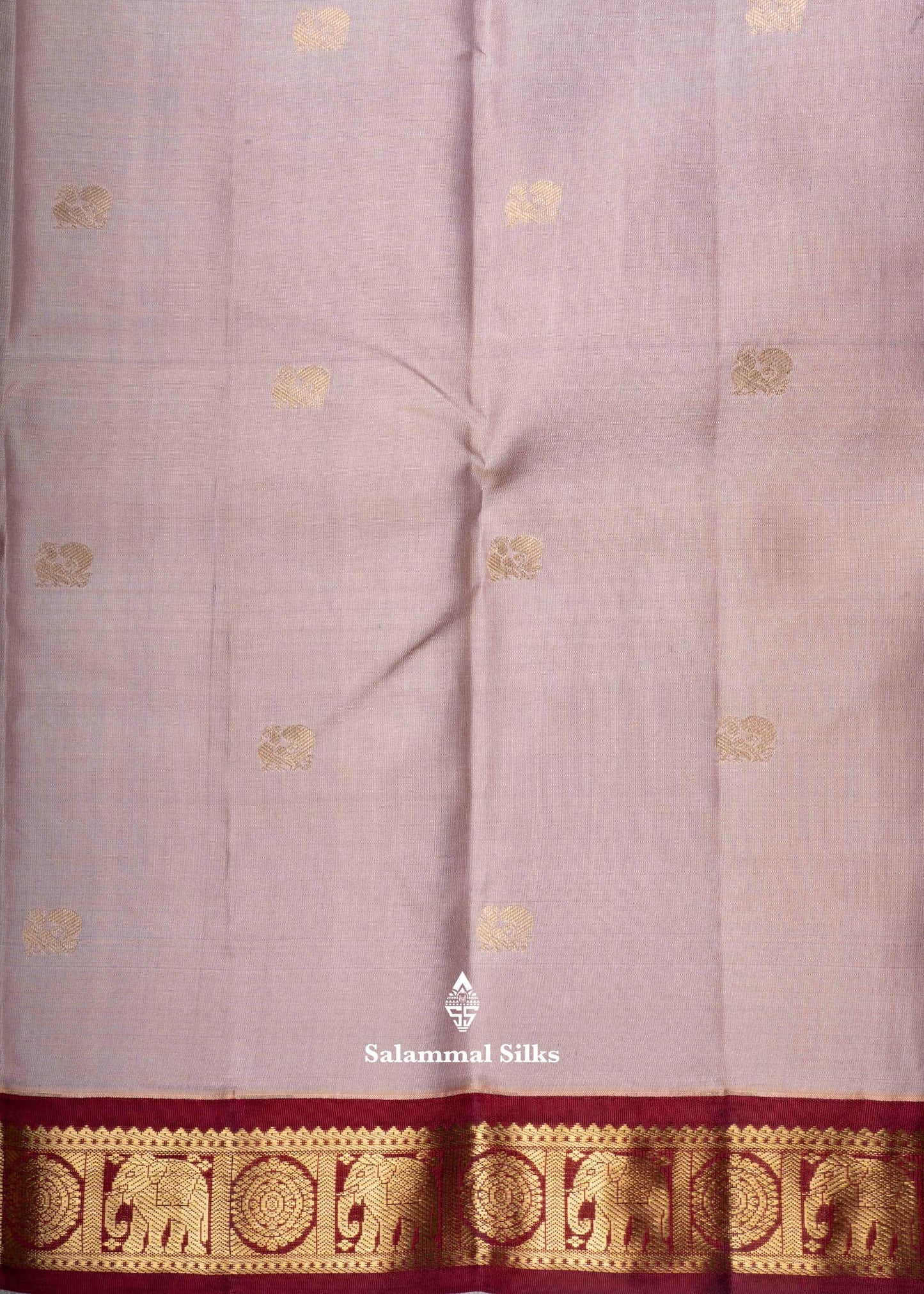 Kanjivaram Yellow Pure Silk Saree With Traditional Maroon Border